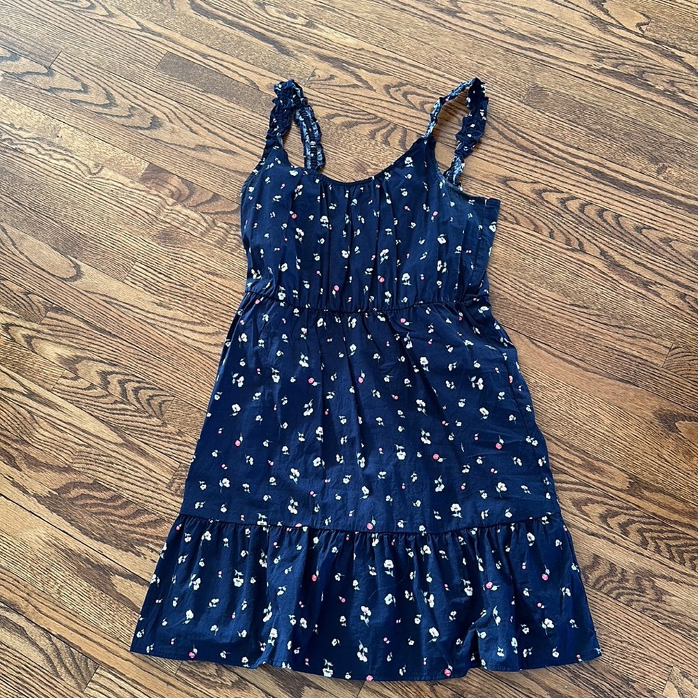 Navy Floral Banana Republic small summer dress